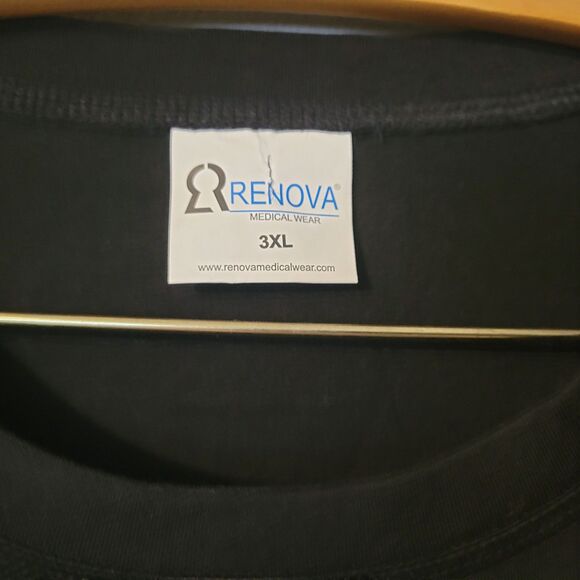 Renova Womens Medical Surgical Recovery Short Sleeve Top Shoulder Side Snaps 3XL - Picture 5 of 6